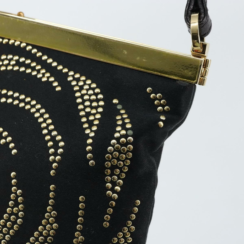 【日本直送】華倫天奴手提包 緞面棕色金色 正品 bs30808-9