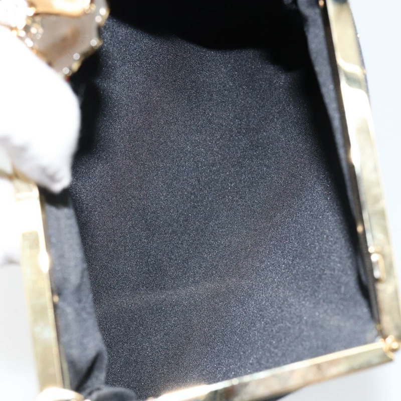 【日本直送】華倫天奴手提包 緞面棕色金色 正品 bs30808-11