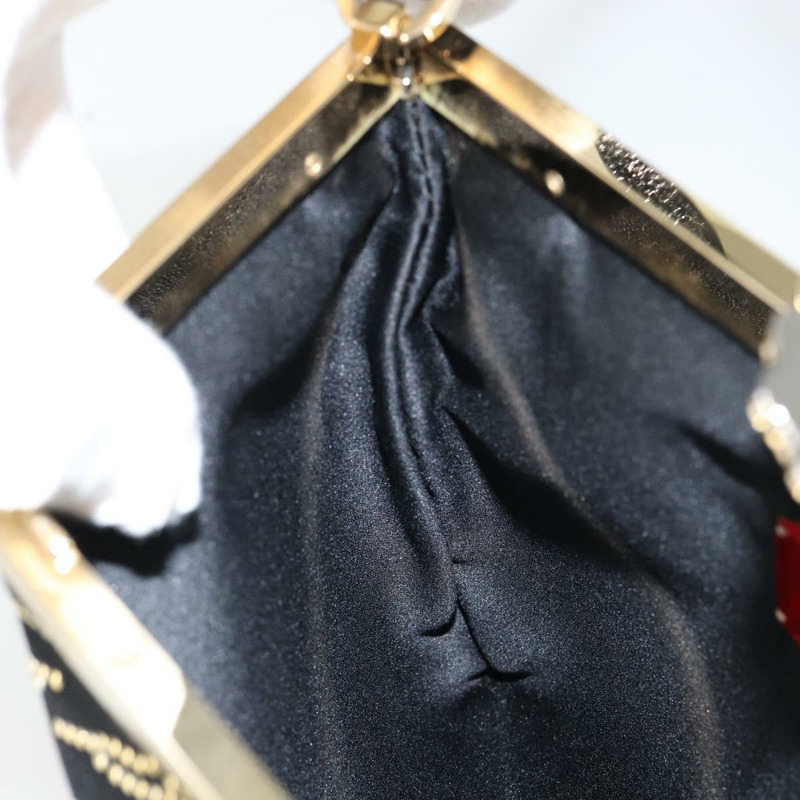 【日本直送】華倫天奴手提包 緞面棕色金色 正品 bs30808-18