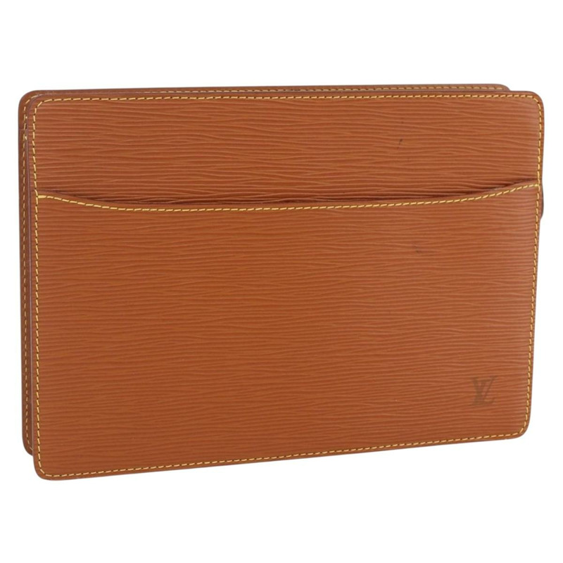 【日本直送】路易威登 Epi Pochette Homme 包棕色 Zipangu 金色 M52528 正品 ep11759-0