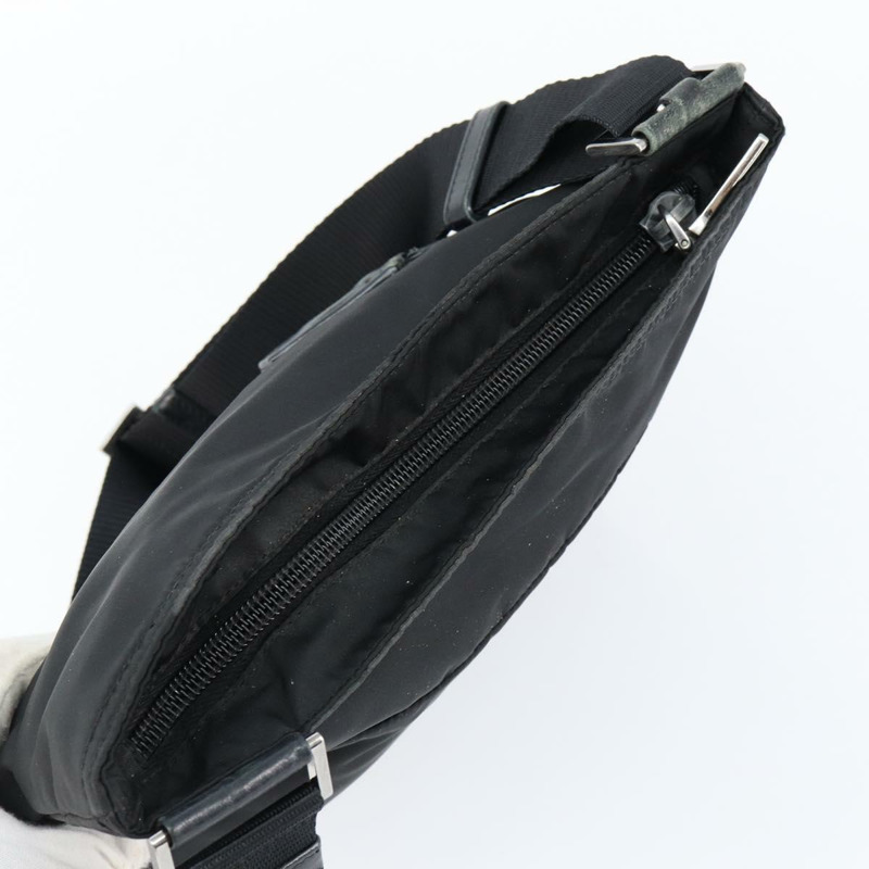 【日本直送】PRADA 單肩包 尼龍 黑色 銀色 正品 ep11849-5