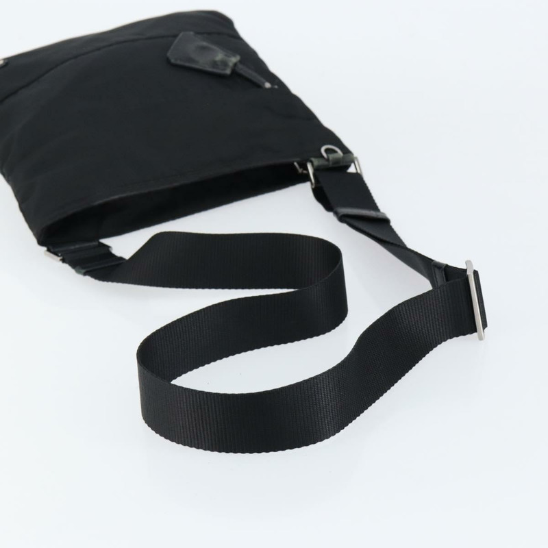 【日本直送】PRADA 單肩包 尼龍 黑色 銀色 正品 ep11849-6