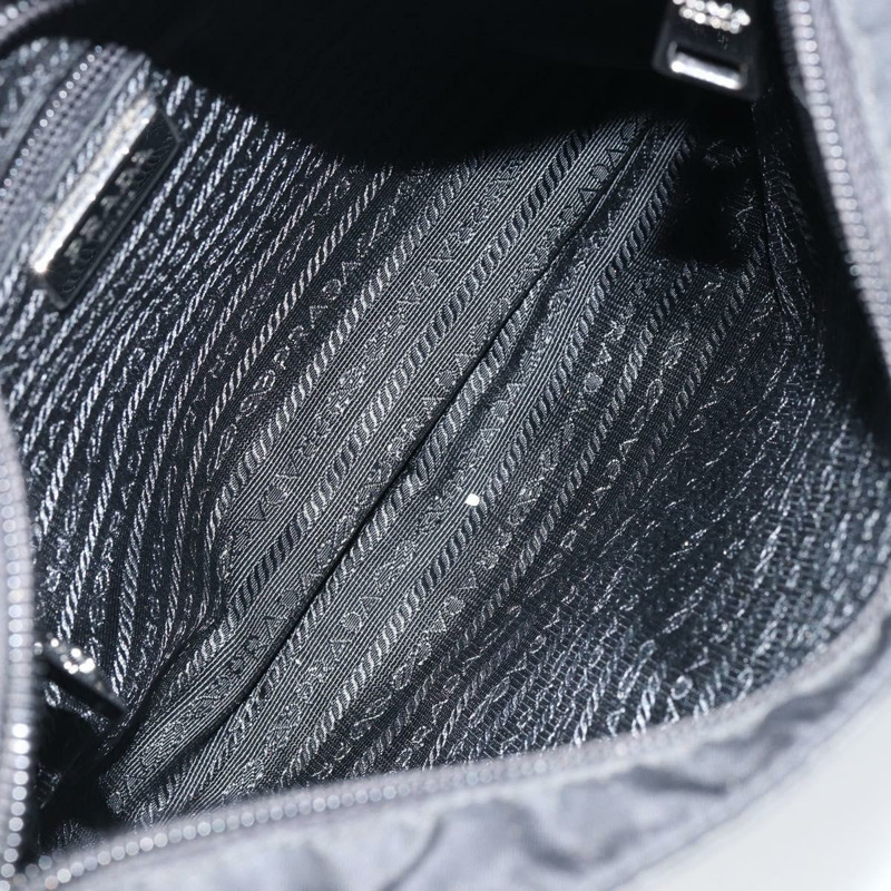 【日本直送】PRADA 單肩包 尼龍 黑色 銀色 正品 ep11849-10