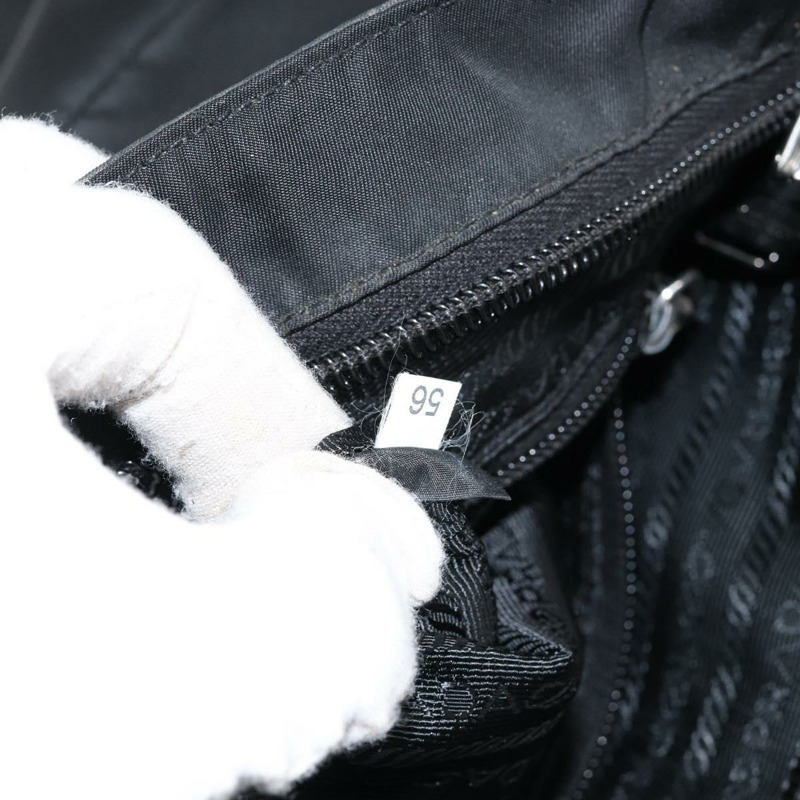 【日本直送】PRADA 單肩包 尼龍 黑色 銀色 正品 ep11849-11