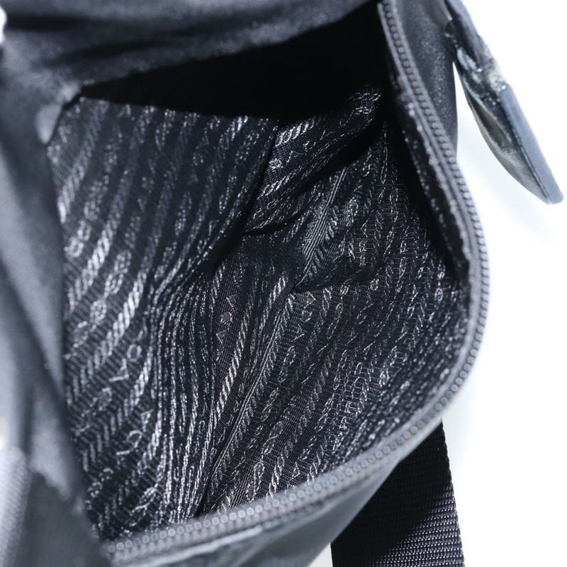 【日本直送】PRADA 單肩包 尼龍 黑色 銀色 正品 ep11849-24