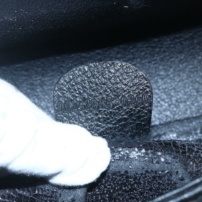 【日本直送】GUCCI 竹節手提包 絨面革 黑色 金色 002 2865 0260 正品 ep11733-11