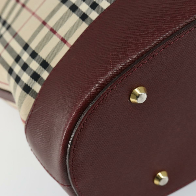 【日本直送】BURBERRY Nova 格紋托特包帆布皮革米色金色正品 ep11704-13