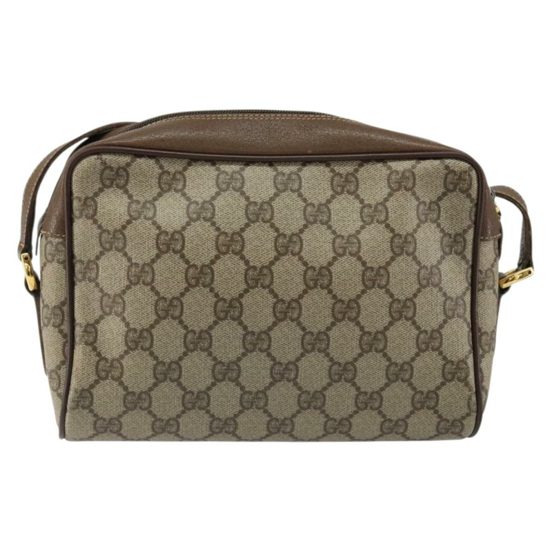 【日本直送】GUCCI GG Supreme Web Sherry Line 手提包 PVC 米色 金色 56 02 087 正品 ep11853-1