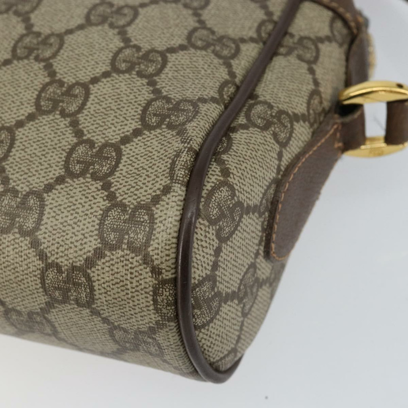 【日本直送】GUCCI GG Supreme Web Sherry Line 手提包 PVC 米色 金色 56 02 087 正品 ep11853-14