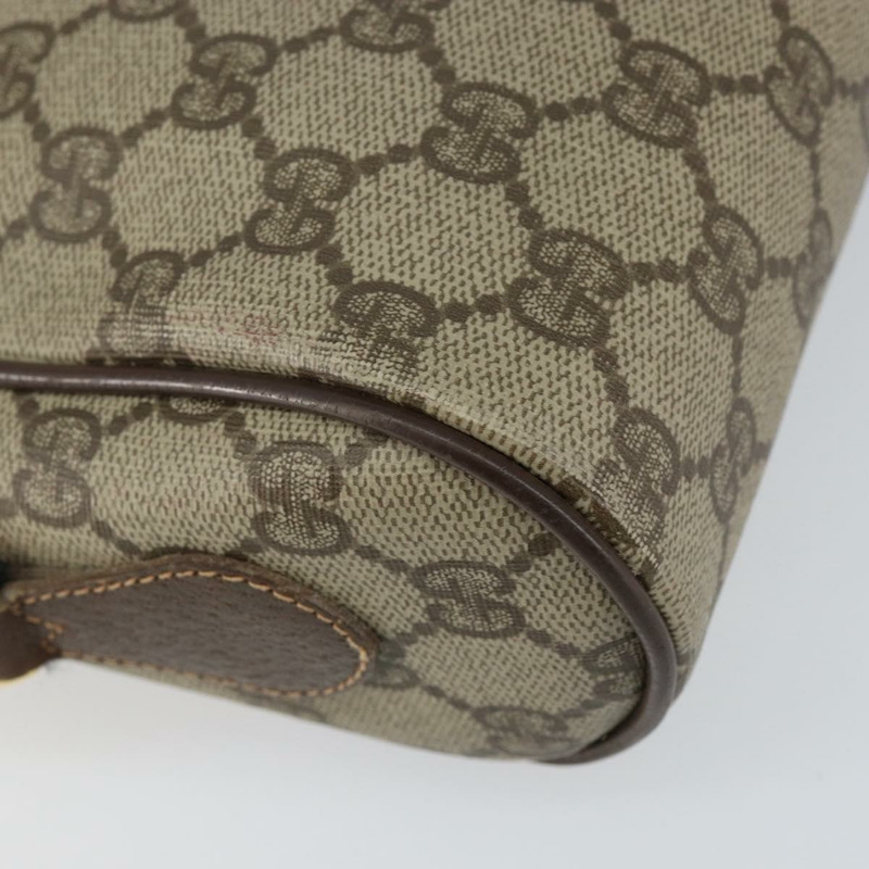 【日本直送】GUCCI GG Supreme Web Sherry Line 手提包 PVC 米色 金色 56 02 087 正品 ep11853-15