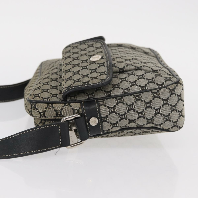 【日本直送】CELINE Macadam帆布肩背包 灰色 銀色 正品 ep11913-3