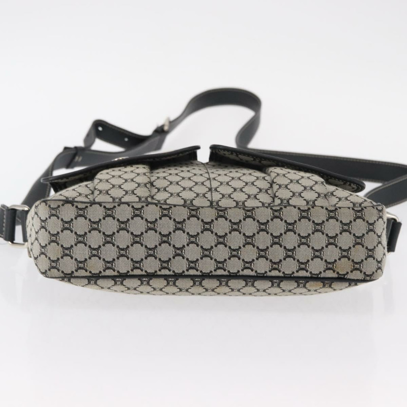 【日本直送】CELINE Macadam帆布肩背包 灰色 銀色 正品 ep11913-4