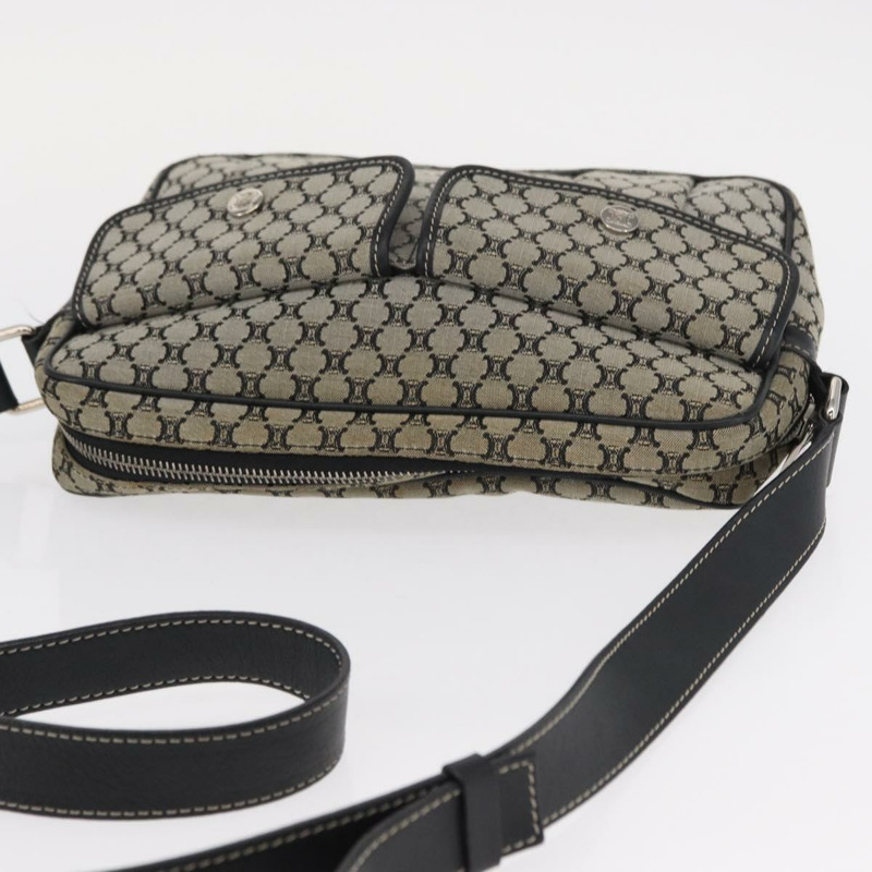 【日本直送】CELINE Macadam帆布肩背包 灰色 銀色 正品 ep11913-5