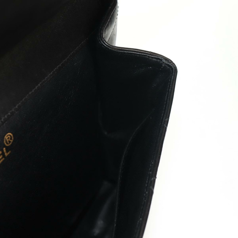 【日本直送】香奈兒 (CHANEL) Matelasse 雙面鏈條包，羊皮材質，黑色金色雙C標誌，正品 ep11971A-22