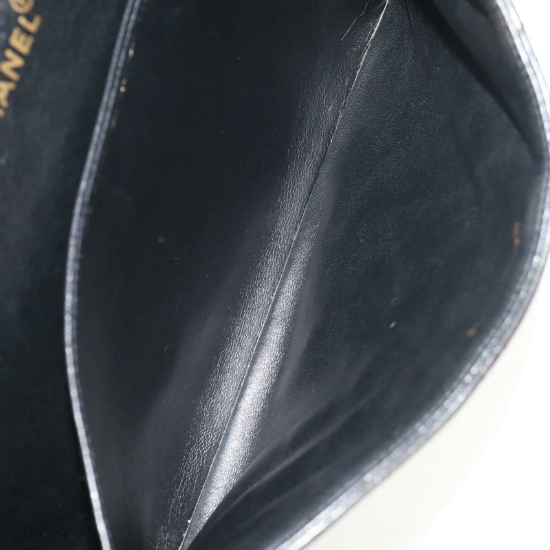 【日本直送】香奈兒 (CHANEL) Matelasse 雙面鏈條包，羊皮材質，黑色金色雙C標誌，正品 ep11971A-24