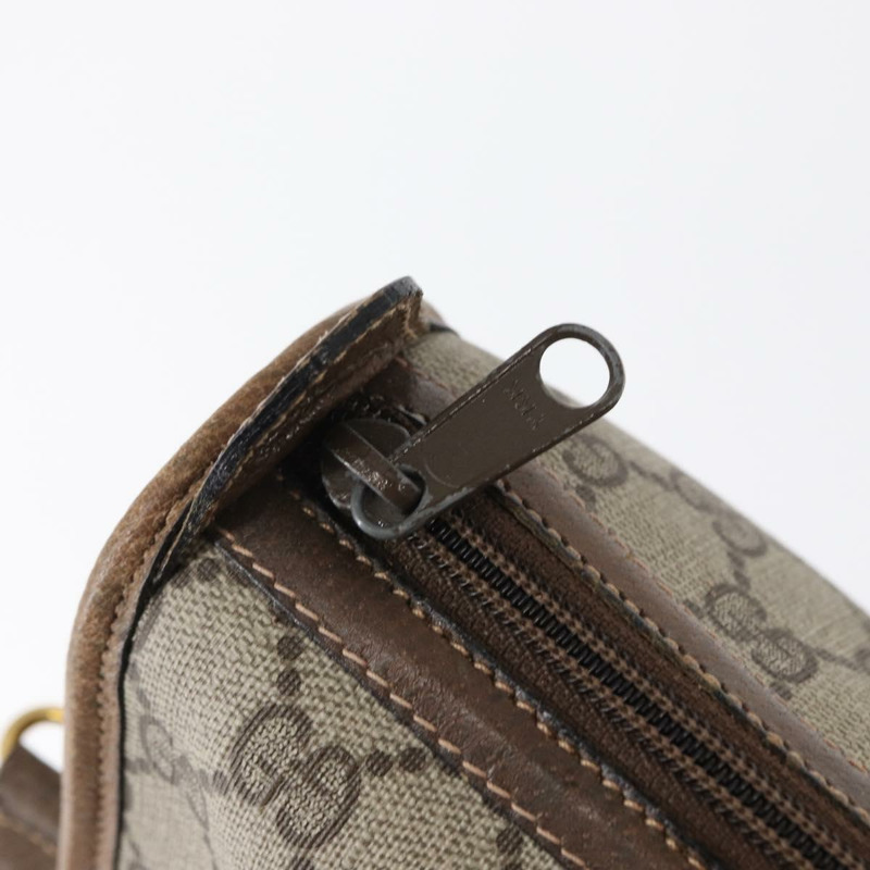 【日本直送】GUCCI GG Supreme Web Sherry Line Bag PVC 2way Beige Gold 41 02 039 Auth ep11903-17