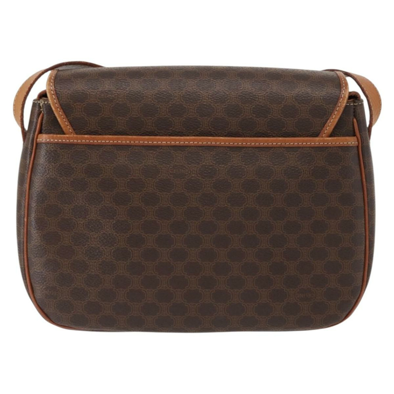 【日本直送】CELINE Macadam帆布肩背包 PVC皮革 棕色 金色 正品 ep11909-1