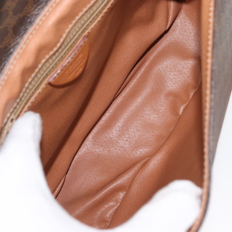 【日本直送】CELINE Macadam帆布肩背包 PVC皮革 棕色 金色 正品 ep11909-9