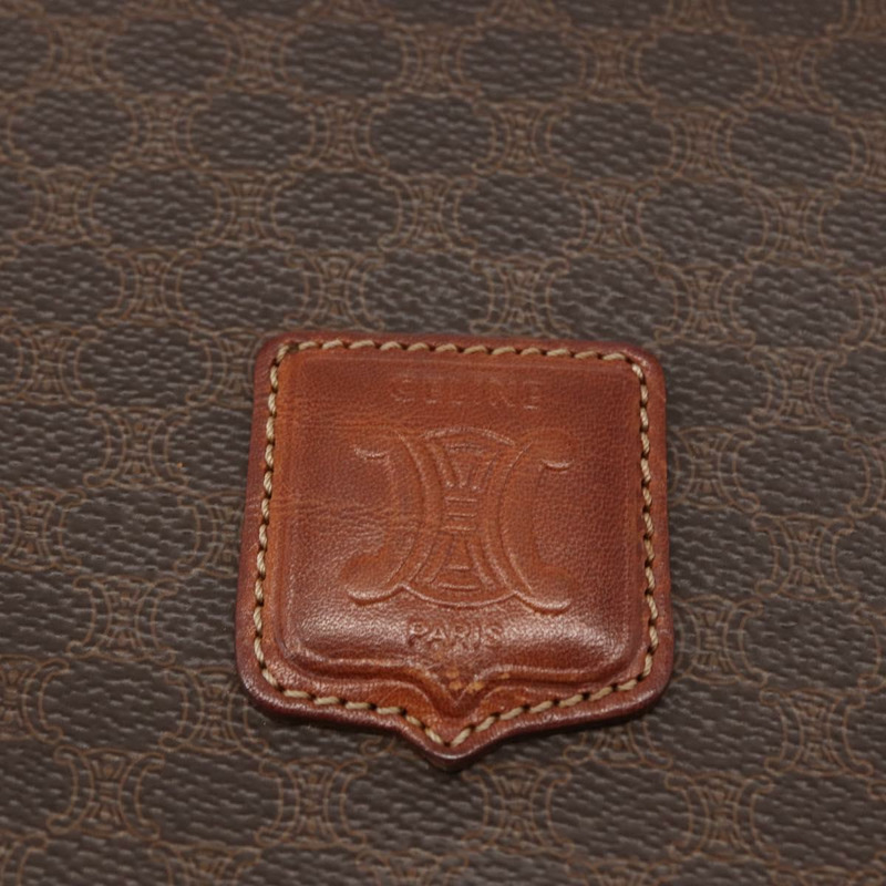 【日本直送】CELINE Macadam帆布肩背包 PVC皮革 棕色 金色 正品 ep11909-16