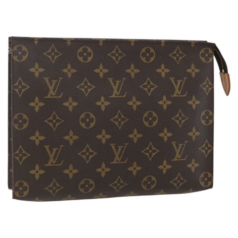 路易威登 Monogram Poche Toilette 26 手拿包 M47542 LV Auth ep11943
