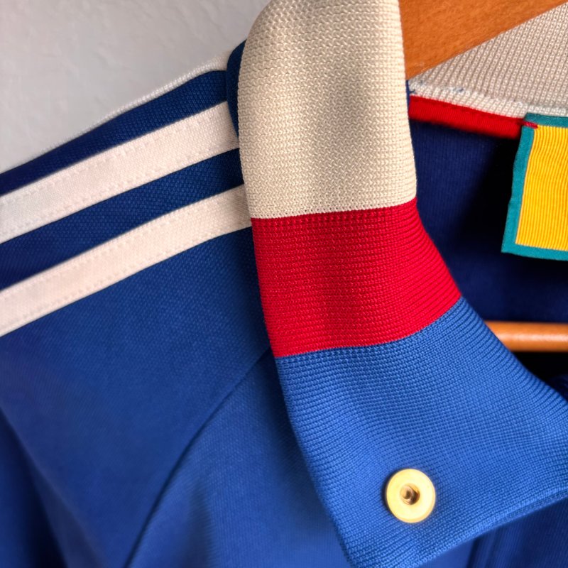 ::adidas x Gucci:: 聯名款 藍色紅綠織帶運動外套 M號-5