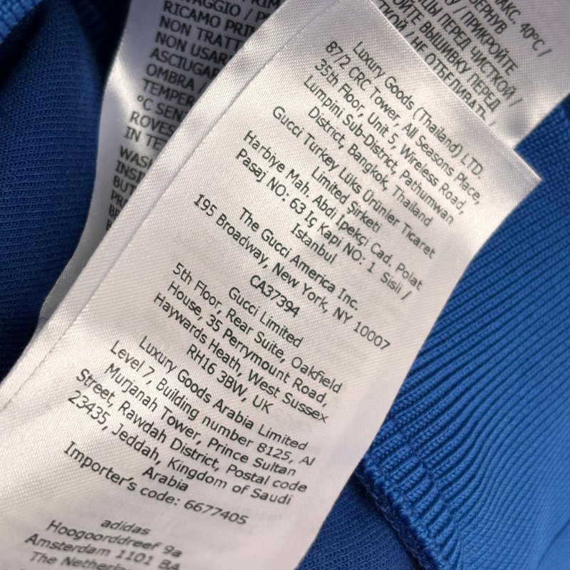 ::adidas x Gucci:: 聯名款 藍色紅綠織帶運動外套 M號-27
