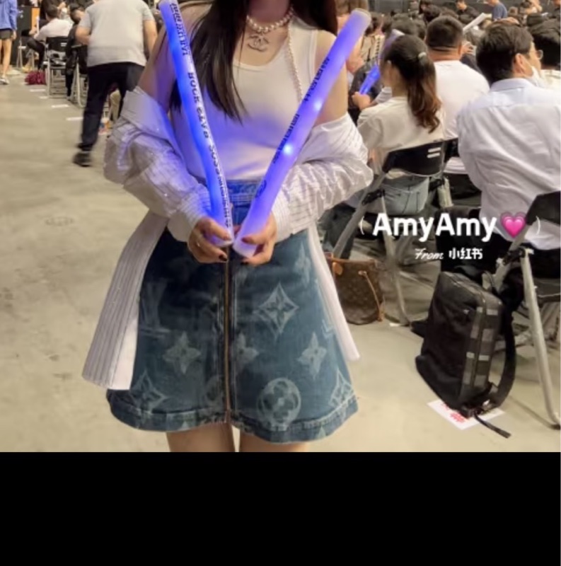 Louis Vuitton Monogram 迷你牛仔半身裙-2