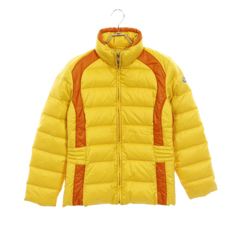 MONCLER 羽絨外套 68959 尼龍 黃橙色 二手 男款 #0-0