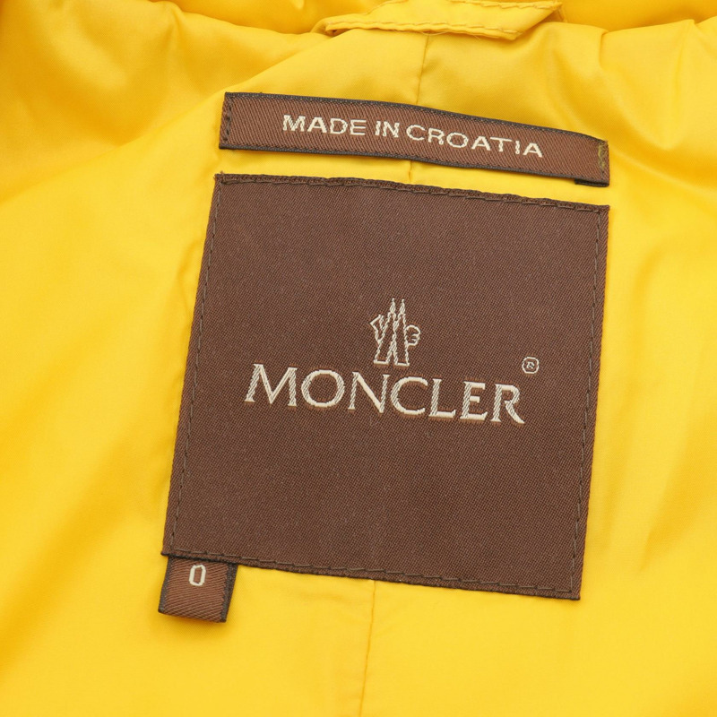 MONCLER 羽絨外套 68959 尼龍 黃橙色 二手 男款 #0-2