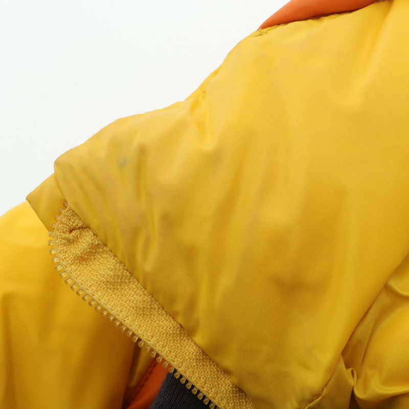 MONCLER 羽絨外套 68959 尼龍 黃橙色 二手 男款 #0-7