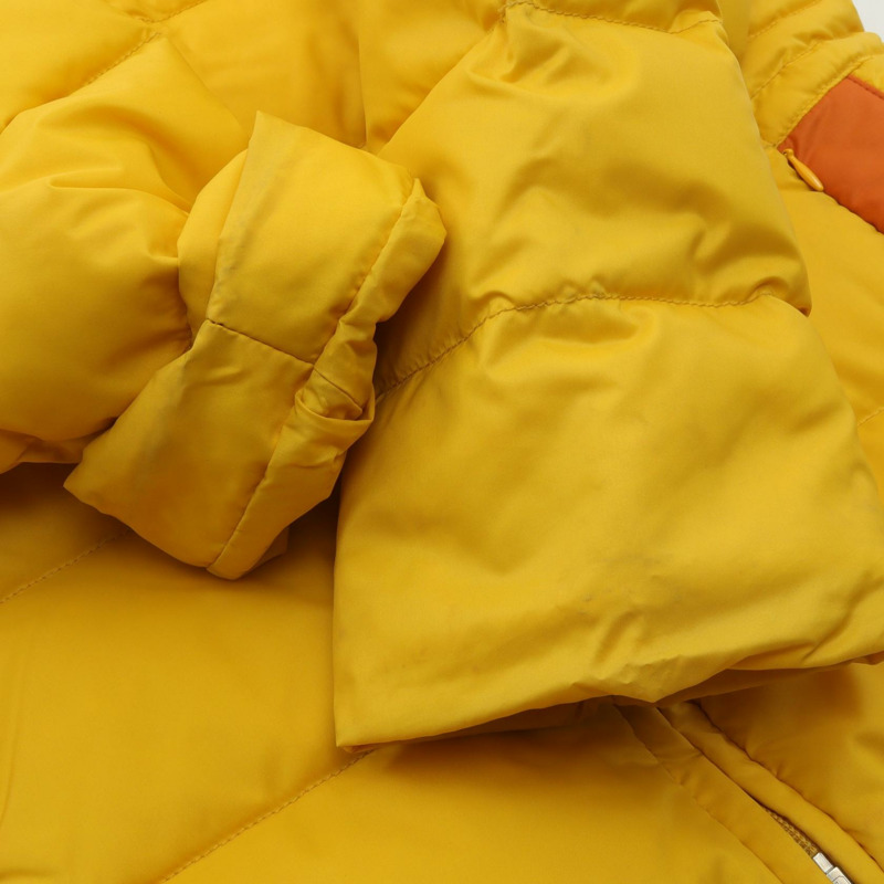 MONCLER 羽絨外套 68959 尼龍 黃橙色 二手 男款 #0-11