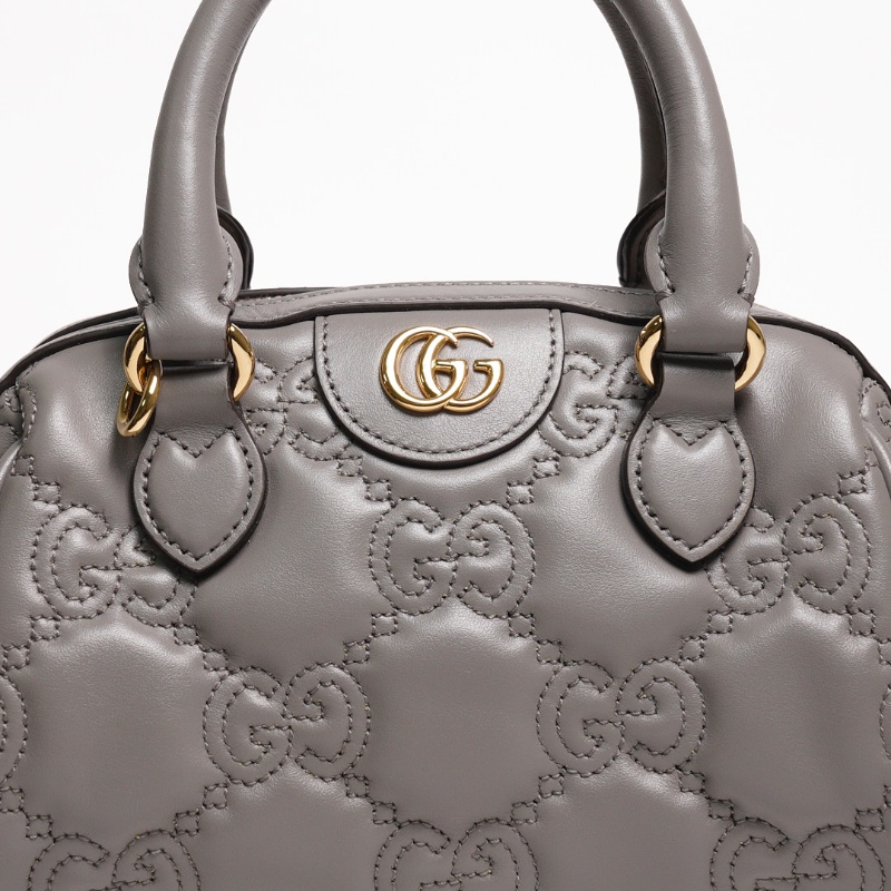 GUCCI GG Matelasse 壓紋波士頓包 mini speedy（灰色）-1