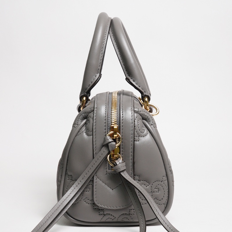 GUCCI GG Matelasse 壓紋波士頓包 mini speedy（灰色）-9