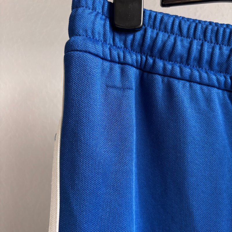 ::adidas x Gucci:: 聯名款 藍色紅綠織帶運動長褲 M號-3