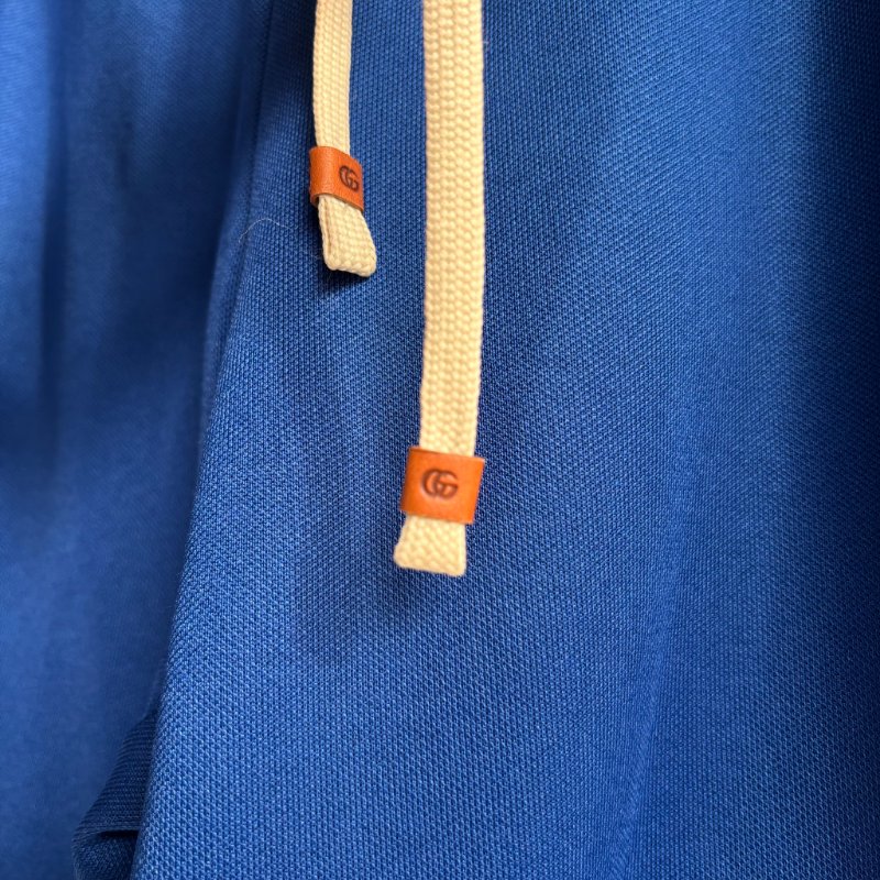 ::adidas x Gucci:: 聯名款 藍色紅綠織帶運動長褲 M號-7