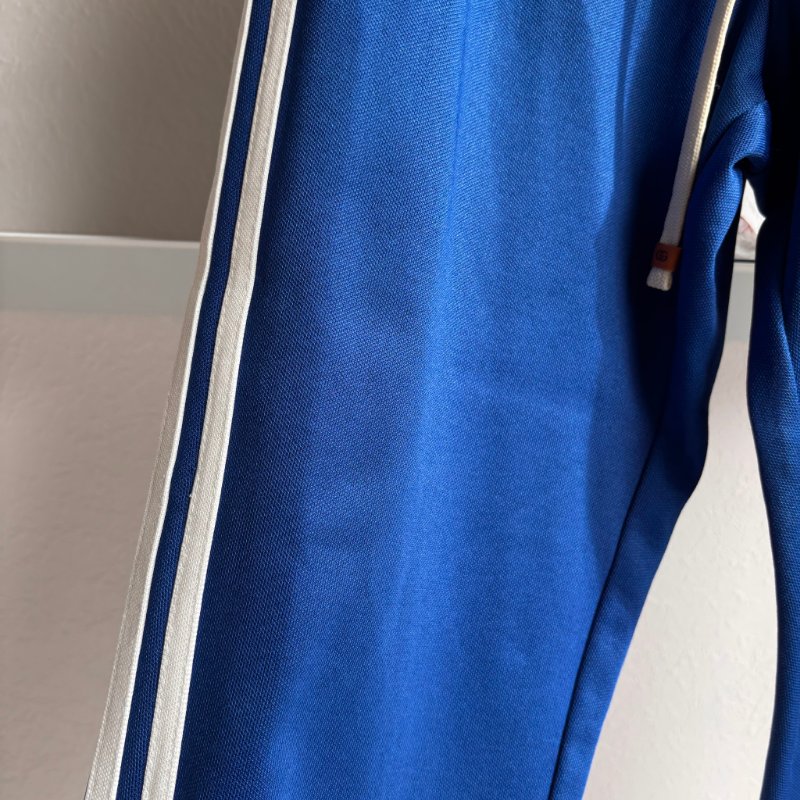 ::adidas x Gucci:: 聯名款 藍色紅綠織帶運動長褲 M號-11