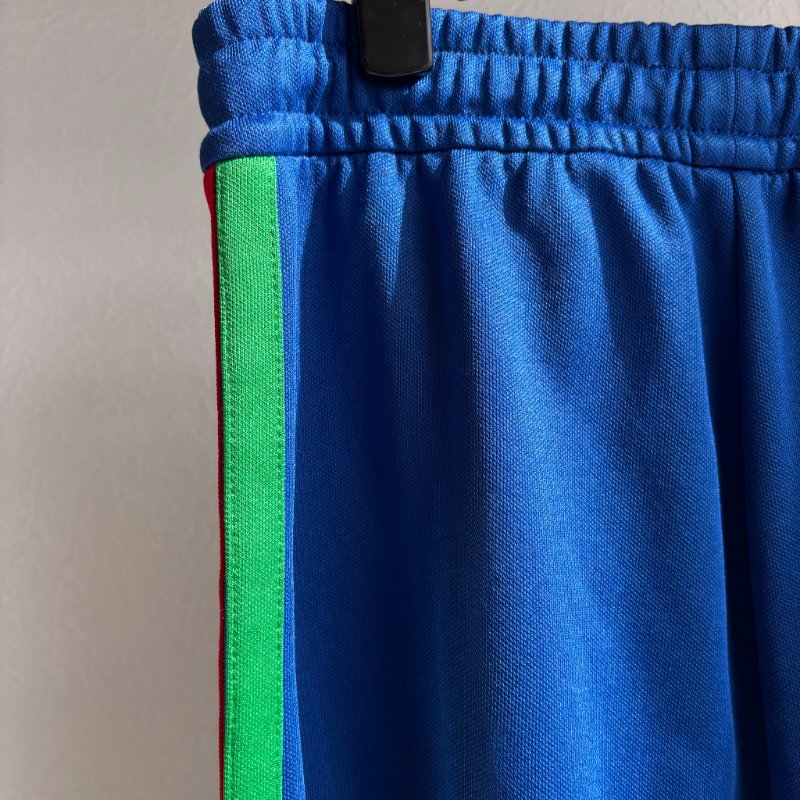 ::adidas x Gucci:: 聯名款 藍色紅綠織帶運動長褲 M號-17