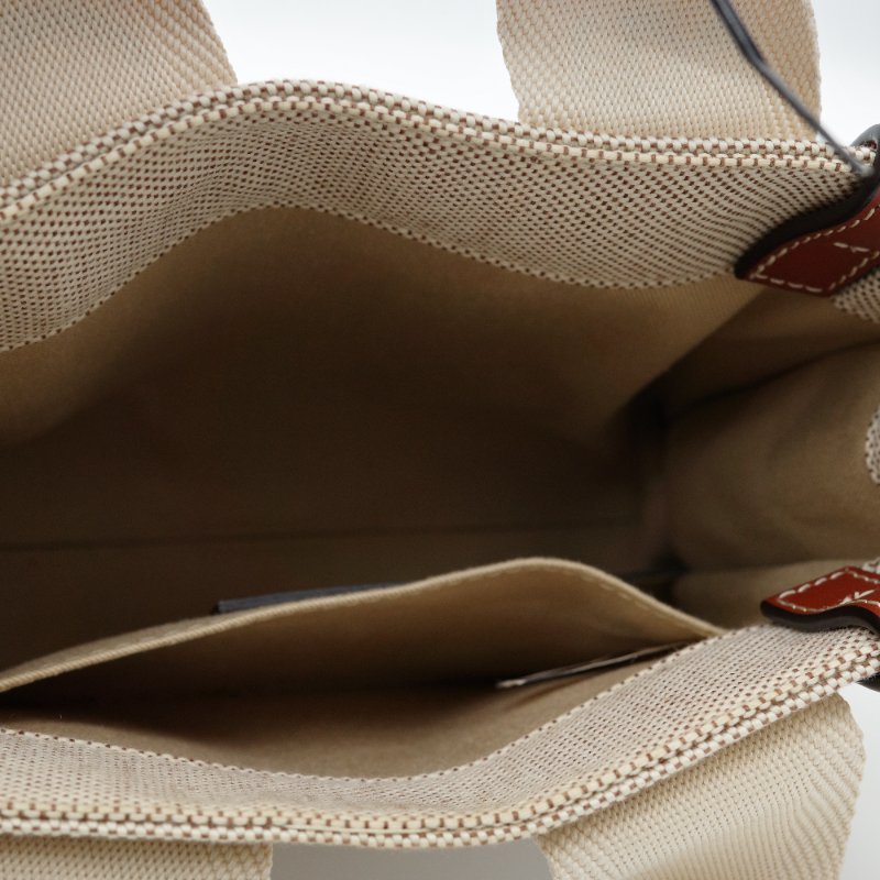 Chloé 蔻依 Woody Tote  小號 咖啡焦糖 帆布包 牛皮 咖色單肩包 電腦包-7