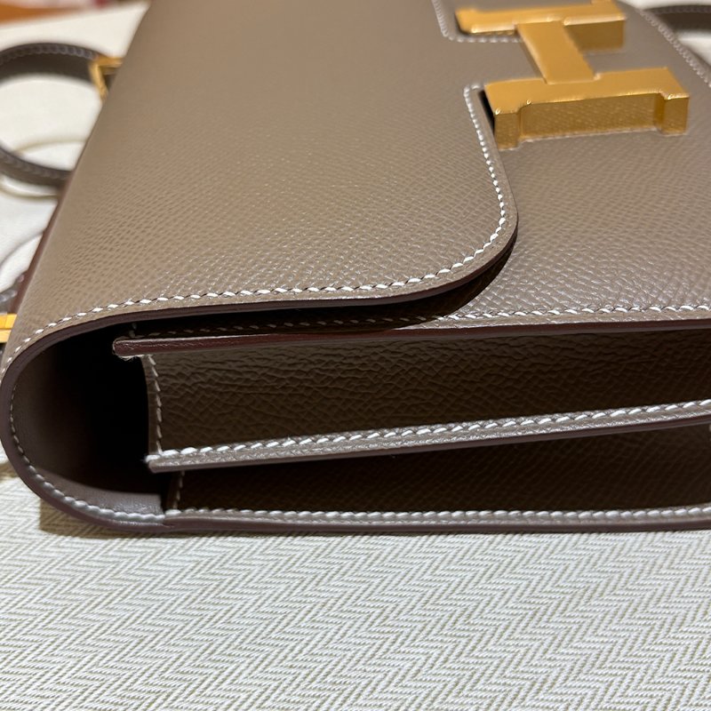 【現貨｜快速出貨】Hermès 愛馬仕 Constance 19 Etoupe 大象灰｜金釦｜U刻 2022 年｜Epsom 皮｜全新全配-9