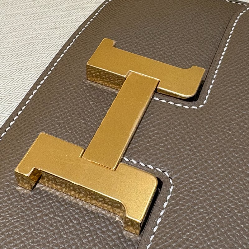 【現貨｜快速出貨】Hermès 愛馬仕 Constance 19 Etoupe 大象灰｜金釦｜U刻 2022 年｜Epsom 皮｜全新全配-13