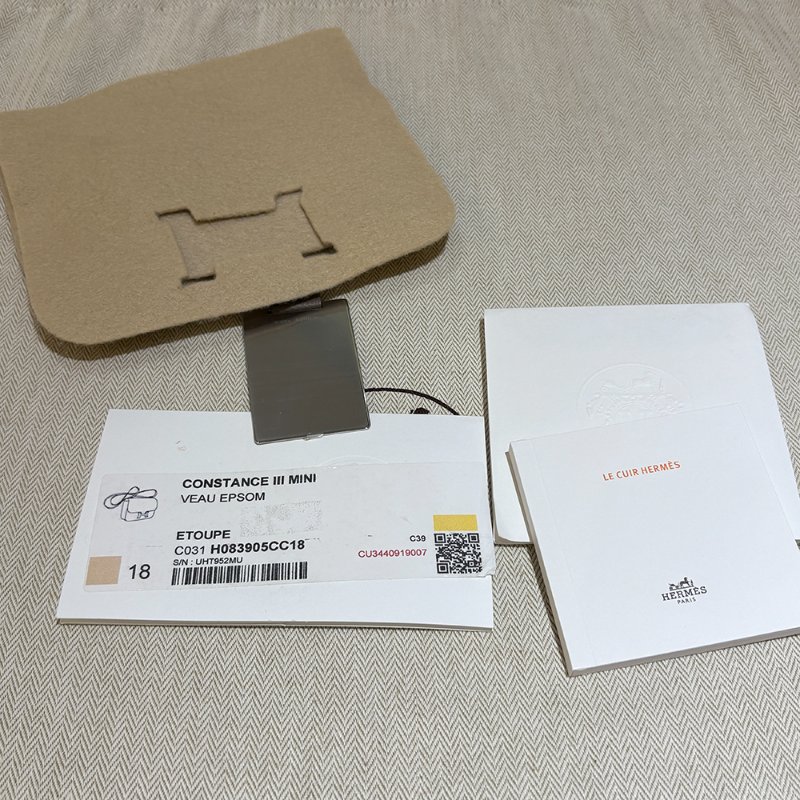 【現貨｜快速出貨】Hermès 愛馬仕 Constance 19 Etoupe 大象灰｜金釦｜U刻 2022 年｜Epsom 皮｜全新全配-19