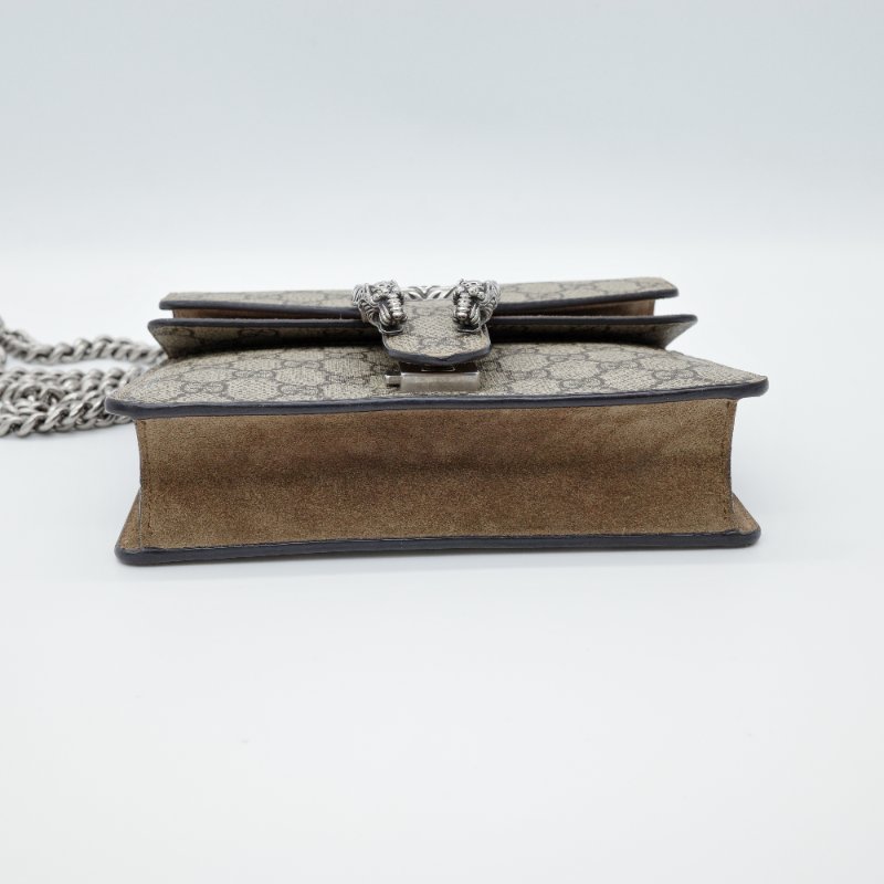 GUCCI 咖PVC 卡其邊酒神鏈包-7