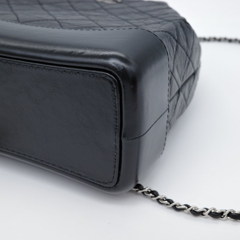 Chanel Gabrielle Backpack 流浪 雙後背包 黑色小牛皮-7