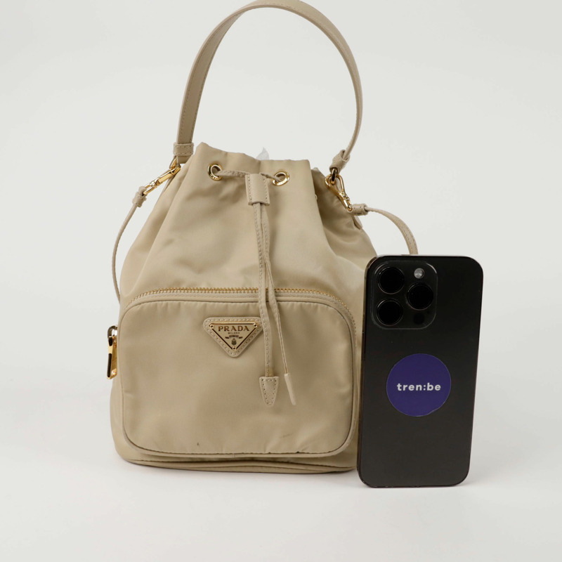 PRADA Duet 水桶手提單肩包 1BH038-10