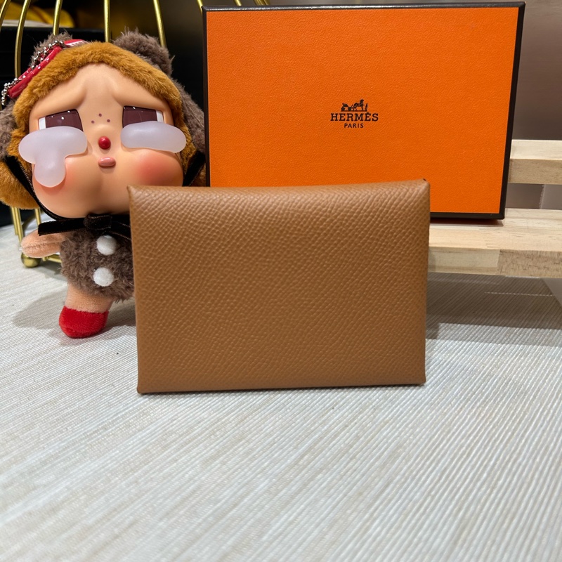 Hermes Calvi duo Card Holder Gold-0