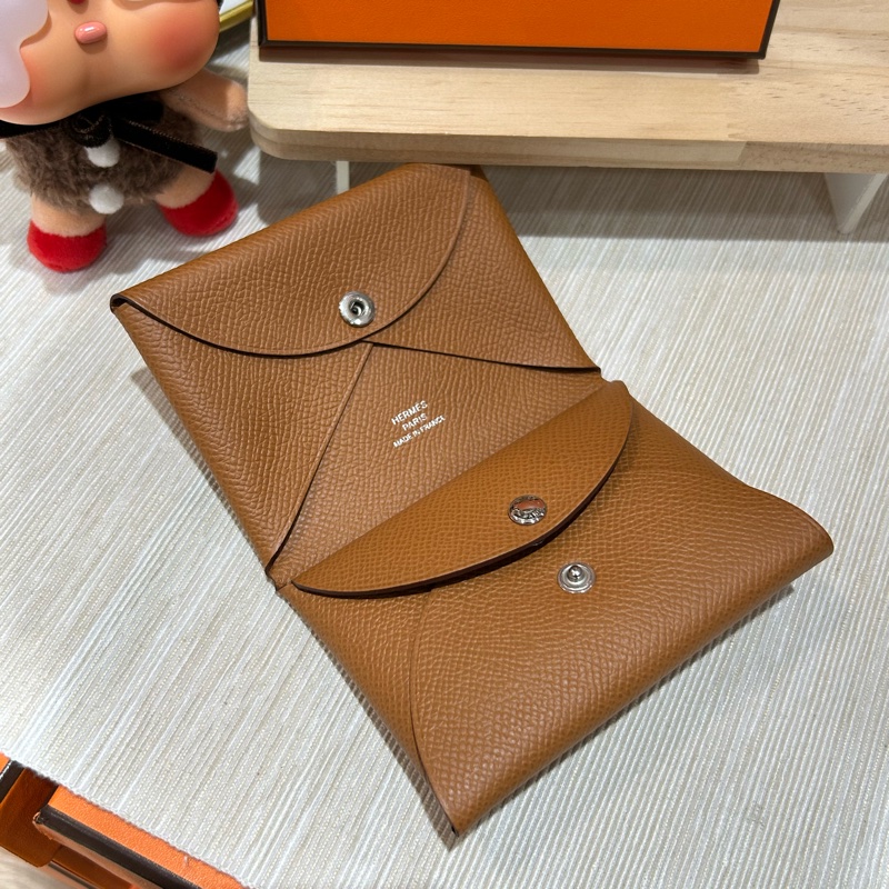 Hermes Calvi duo Card Holder Gold-4
