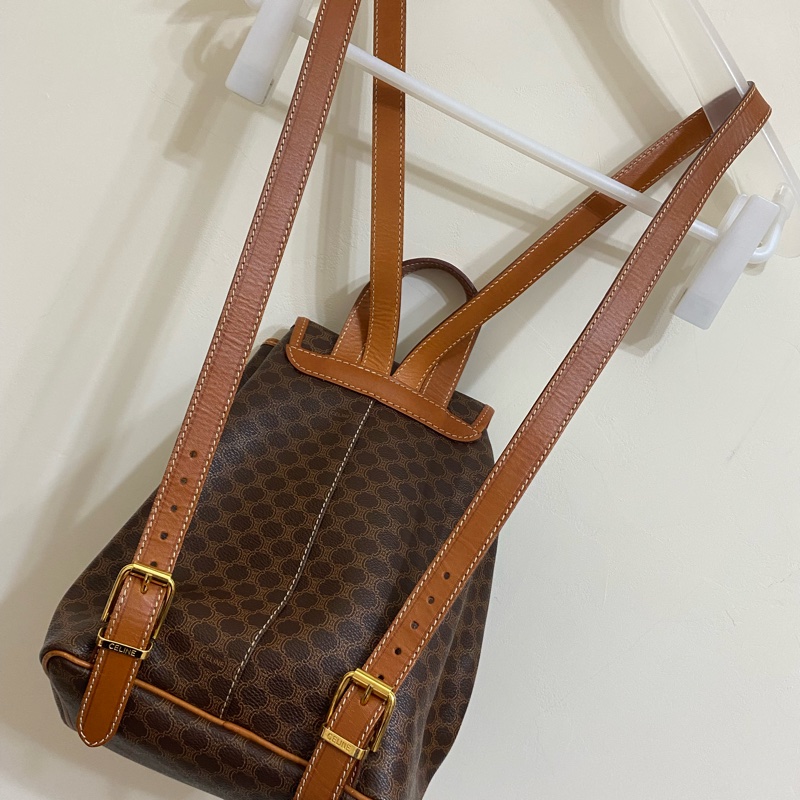 Celine古董老花後揹包-1