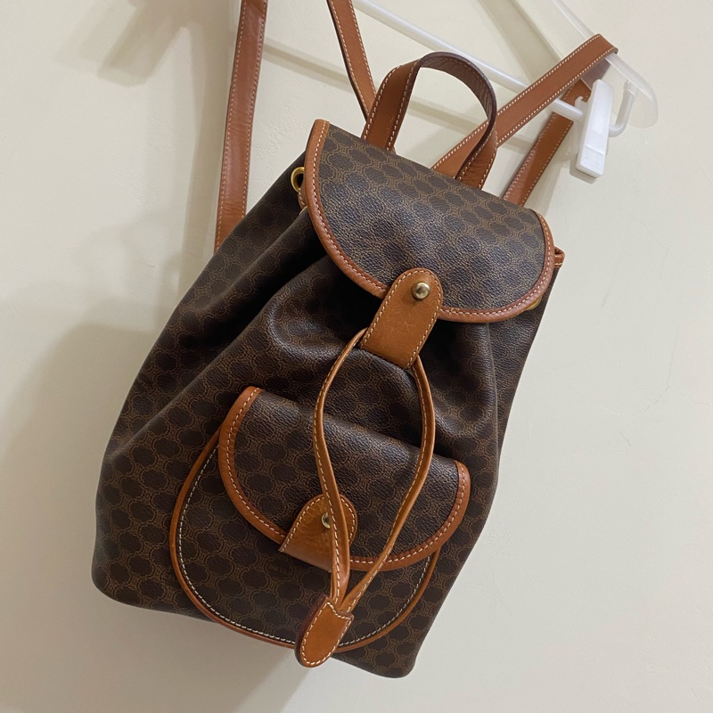 Celine古董老花後揹包-6