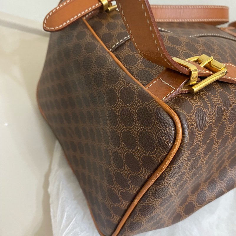 Celine古董老花後揹包-9