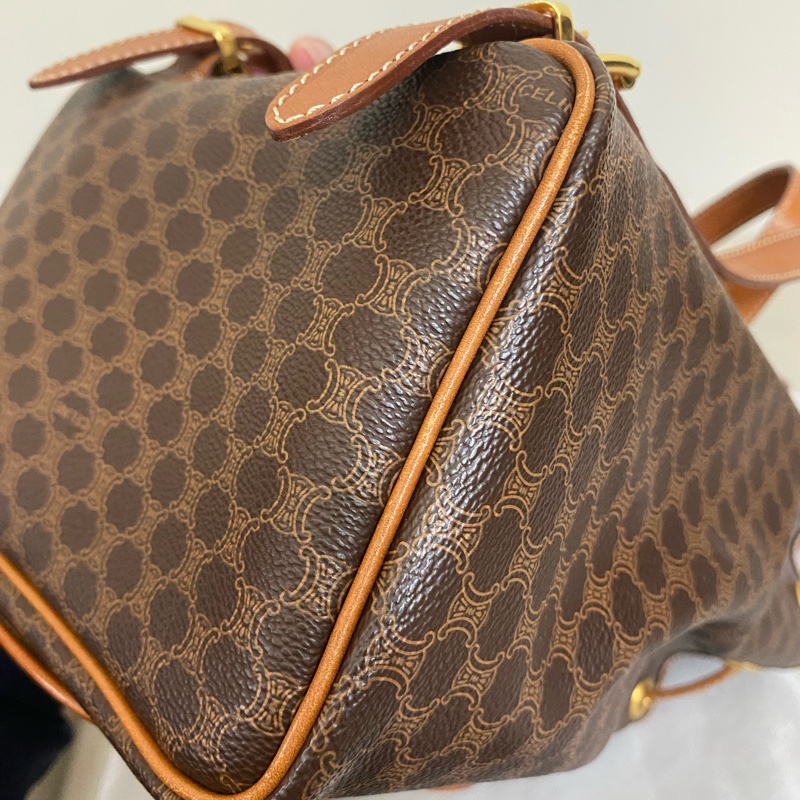 Celine古董老花後揹包-10